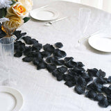 500 Pack Black Silk Rose Petals Table Confetti or Floor Scatters