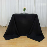 90"x90" Black Premium Polyester Square Tablecloth - 220GSM