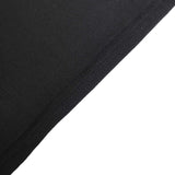 Black Spandex Stretch Fitted Folding Slip On Chair Cover - 160 GSM