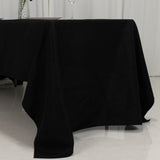 60"x126" Fire Retardant Black Tablecloth Premium Polyester Rectangular Table Cover