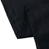 60"x102" Black Rectangle 100% Cotton Linen Tablecloth