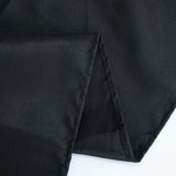 54"x96" Black Premium Polyester Rectangle Tablecloth - 220GSM