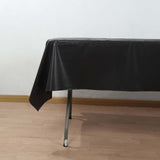 Black Plastic Tablecloth Roll in A Cut-to-Size Box with Slide Cutter, Cuts Up to 36 Rectangle 8 Feet