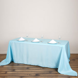 Blue Polyester Tablecloth for a Fresh and Festive Look