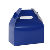 25 Pack Royal Blue Candy Gift Tote Gable Boxes, Party Favor Treat Bags - 6x3.5x7inch