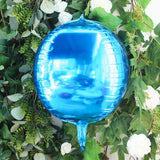 2 Pack | 14inches 4D Royal Blue Sphere Mylar Foil Helium or Air Balloons