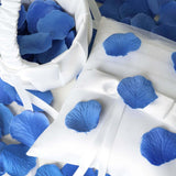 500 Pack | Royal Blue Silk Rose Petals Table Confetti or Floor Scatters