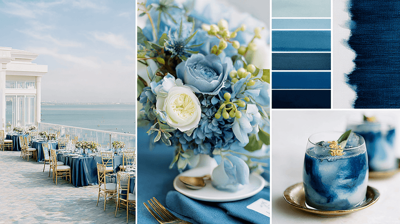 Blue Wedding Color Palette