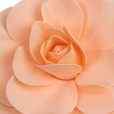 4 Pack | 12inch Large Blush / Rose Gold Real Touch Artificial Foam DIY Craft Roses