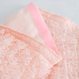 17FT Blush | Rose Gold Premium Pleated Lace Table Skirt