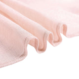 60"x102" Blush Rectangular Tablecloth, Linen Table Cloth With Slubby Textured, Wrinkle Resistant