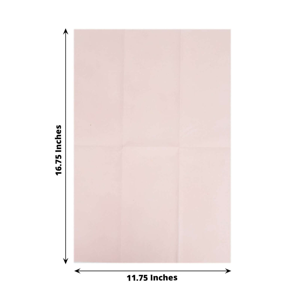 Linen-Like Paper Napkins Blush | TableclothsFactory