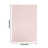 20 Pack | Blush Rose Gold Soft Linen-Feel Airlaid Paper Dinner Napkins