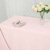 90x132inch Blush Rose Gold 200 GSM Seamless Premium Polyester Rectangular Tablecloth