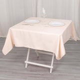 54"x54" Blush Premium Polyester Square Table Overlay - 220GSM