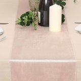 12" x 108" | Rose Gold | Blush | Premium Velvet Table Runner