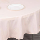 90" Blush Premium Polyester Round Tablecloth - 220GSM