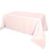 90x156" Rose Gold|Blush Polyester Rectangular Tablecloth