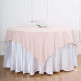 70"x70" Blush Square Polyester Table Overlay