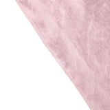 120inch Blush/Rose Gold Seamless Premium Velvet Round Tablecloth, Reusable Linen