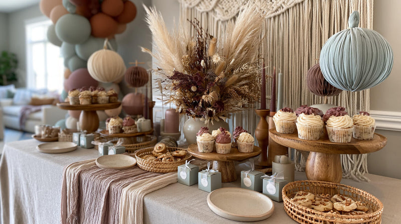Boho Baby Shower Table Decor