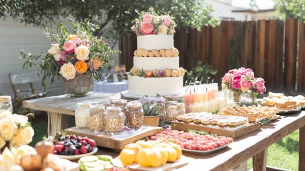 boho baby shower- food