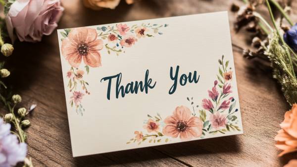 boho baby shower- thank you