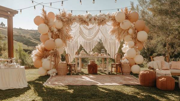 boho baby shower- color palette
