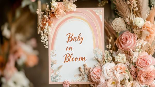 boho baby shower - invites