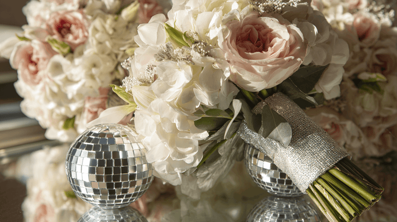 Bouquet with Mini Disco Ball