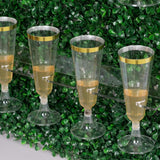 Set of 3 Green Boxwood Wine Glass Stemware Rack, Tiered Champagne Display Stand