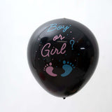 24inch Gender Reveal Pink Confetti Filled Boy Or Girl Print Latex Balloon