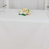 90x156inch White Rectangle Chambury Casa 100% Cotton Tablecloth