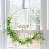 32" Gold Heavy Duty Metal Hoop Wreath | Floral Hoop