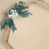 7ft Wooden Wedding Arch, Heptagonal Rustic Photography Backdrop Stand