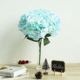 5 Bushes | Baby Blue Artificial Silk Hydrangea Flower Bouquets