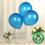 10 Pack Royal Blue Biodegradable Balloons, 18" Thickened Extra Strong Eco-friendly Latex Helium