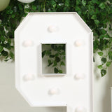 4ft White Large Marquee Light Up Letter 9 Mosaic Balloon Frame Pre-Cut Foam Board 10 Warm White