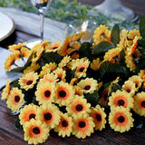 22inch Artificial Hanging Vine Sunflower Bush, Draping Bouquet Garland