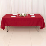 60"x102" Wine Polyester Rectangular Tablecloth