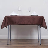 Chocolate Polyester Square Tablecloth 54"x54"