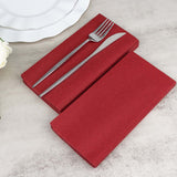 20 Pack | Burgundy Soft Linen-Feel Airlaid Paper Dinner Napkins