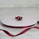 100 Yards 3/8" Burgundy Decorative Satin Ribbon#whtbkgd