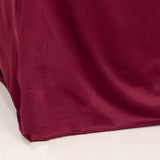 Burgundy Stretch Slim Fit Scuba Banquet Chair Cover, Wrinkle Free Durable Slip On Chair Cover