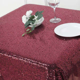 60x60inches Burgundy Duchess Sequin Square Overlay