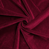 7.5ft Burgundy Soft Velvet Fitted Round Wedding Arch Cover#whtbkgd