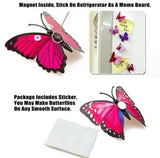 12 Pack | 3D Butterfly Wall Decals, DIY Stickers Decor - Pink Collection