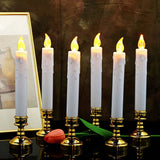 LED Candles, Battery Operated Candles,Gold Candlesticks, Window Candles