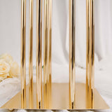 50inch Gold 10 Arm Cluster Taper Candle Holder With Clear Glass Shades Large Candle Arrangement