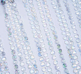 15 Strands | 15ft Crystal Beaded Ceiling Drape Curtains and Hanging Kit
